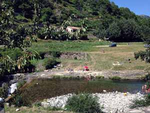 Baignade au Verdier à Burzet